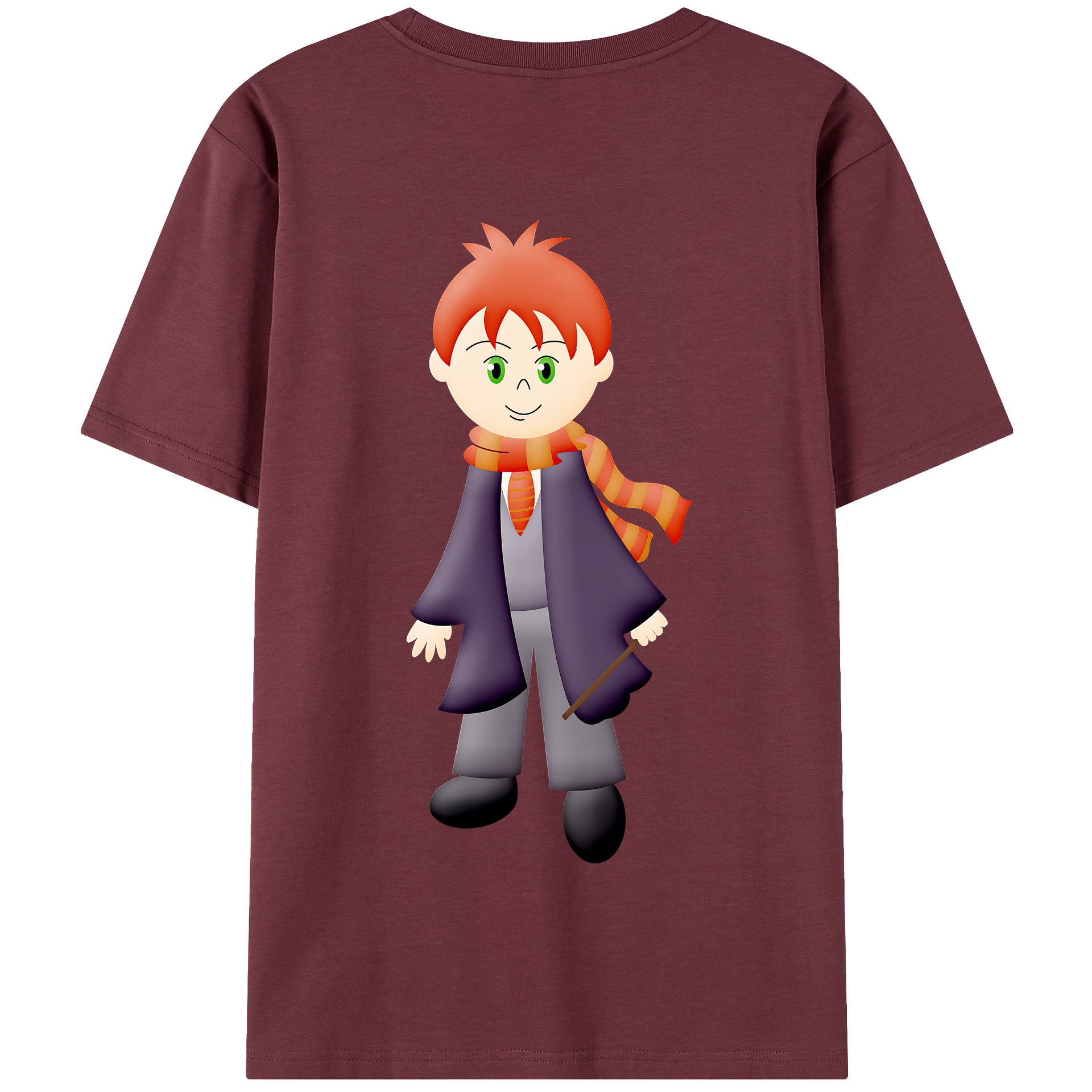 （画像用） Harry Potter ハリー・ポッターシリーズ 綿100％半袖Tシャツ（背面プリント）